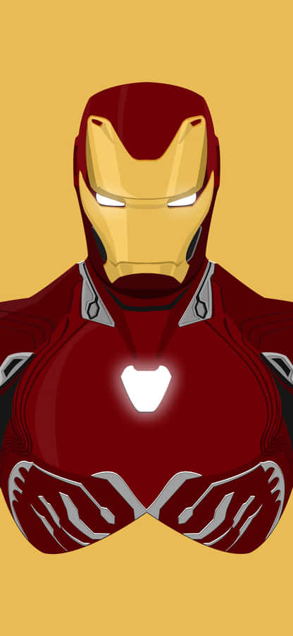 Iron Man Yellow Iphone X Wallpaper