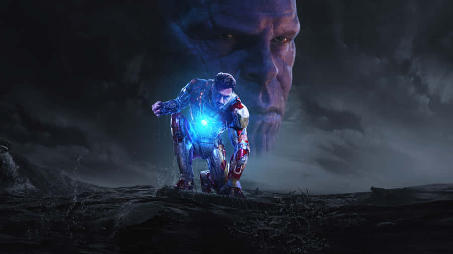 Iron Manand Thanos Showdown Wallpaper