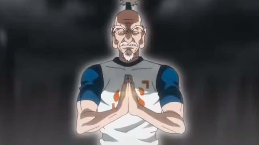 Isaac Netero Unleashing His Power In A Fierce Battle Wallpaper