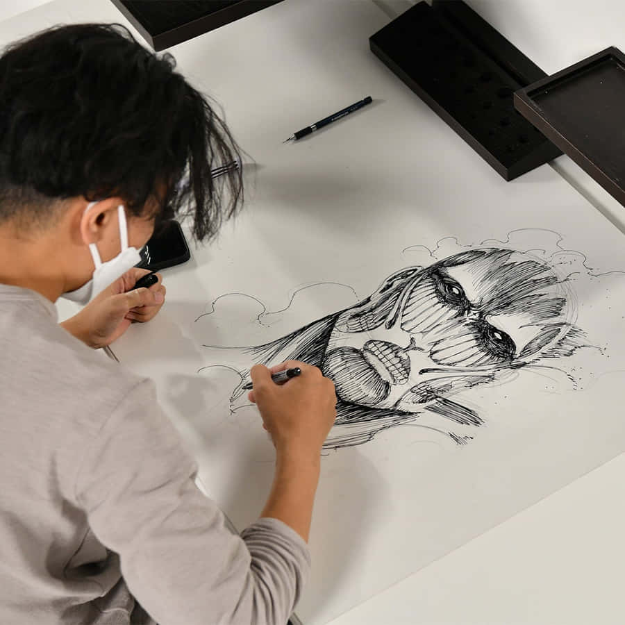 Isayama Hajime, Manga Artist And Creator Of Attack On Titan Wallpaper