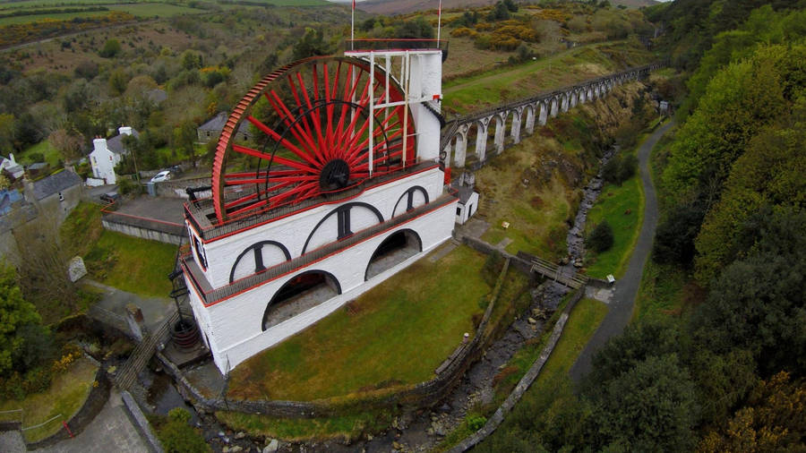 Isle Of Mann Great Laxey Wheel Wallpaper