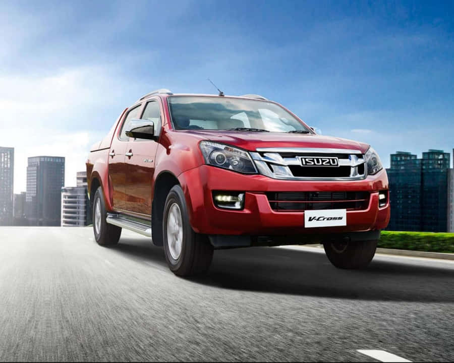 Isuzu Advanced Off-road Vehicle On A Rugged Terrain Wallpaper