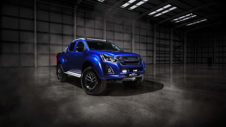 Isuzu Pickup Truck On Road Wallpaper