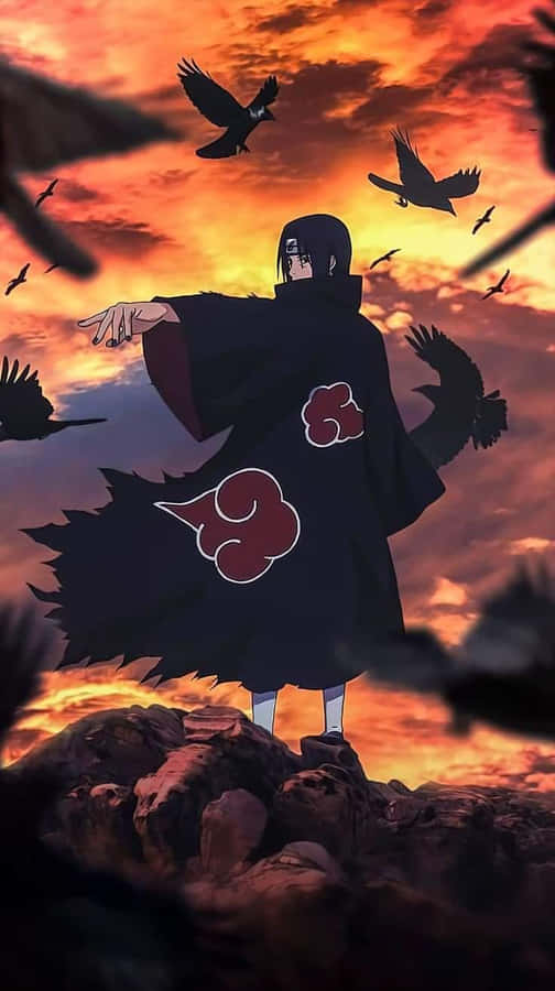 Itachi Uchiha Sunset Silhouette Wallpaper