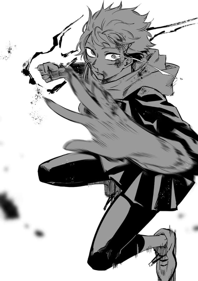 Itadori Yuji Devastated Mangga Wallpaper