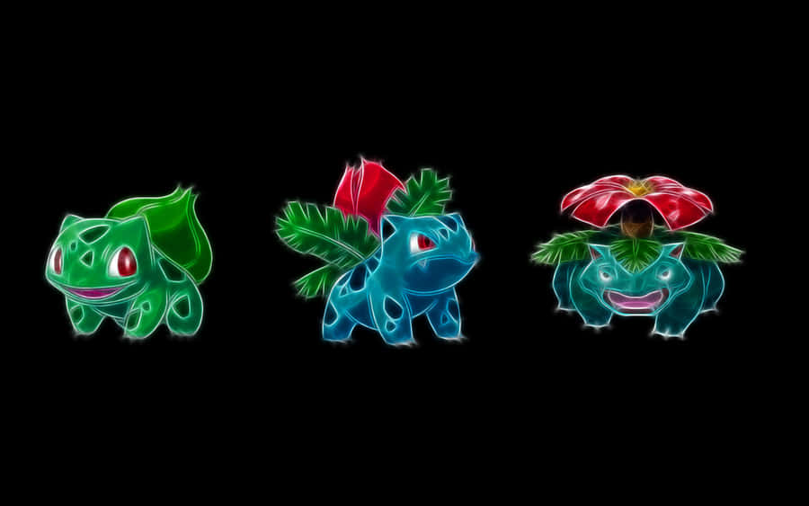 Ivysaur Neon Wallpaper