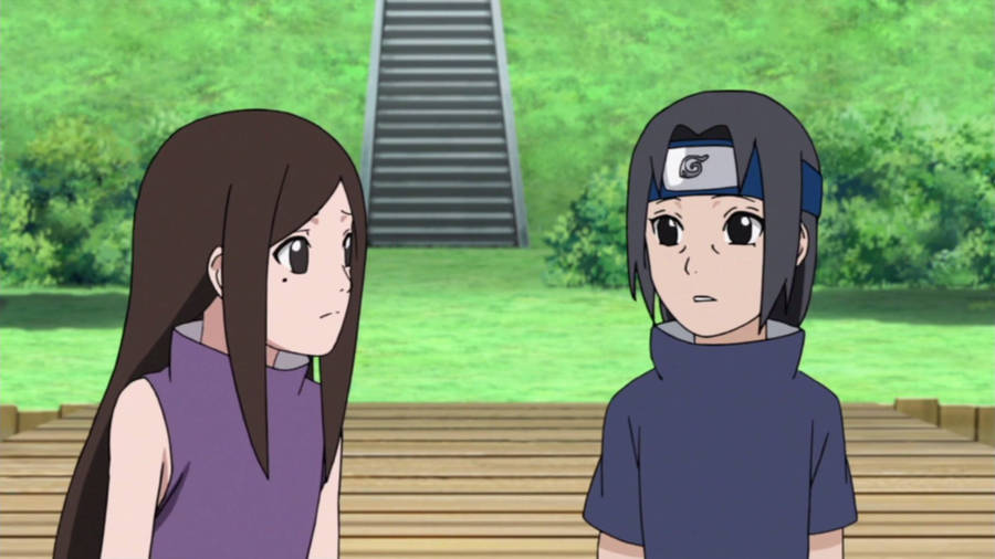 Izumi Uchiha And Itachi As Children Wallpaper