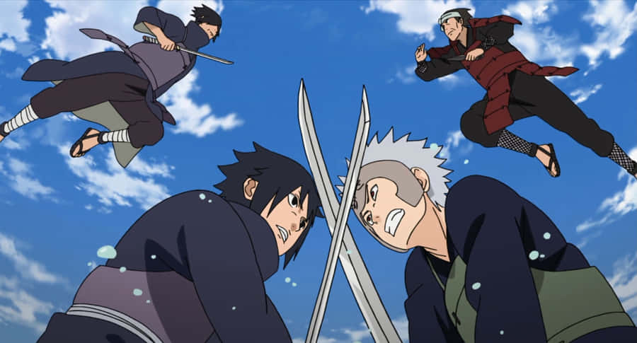 Izuna Uchiha Unleashing His Power In Battle Wallpaper