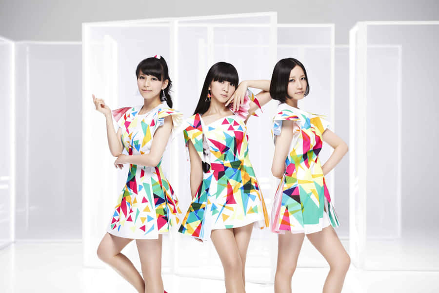 J-pop Idol Group Performing On Stage Wallpaper