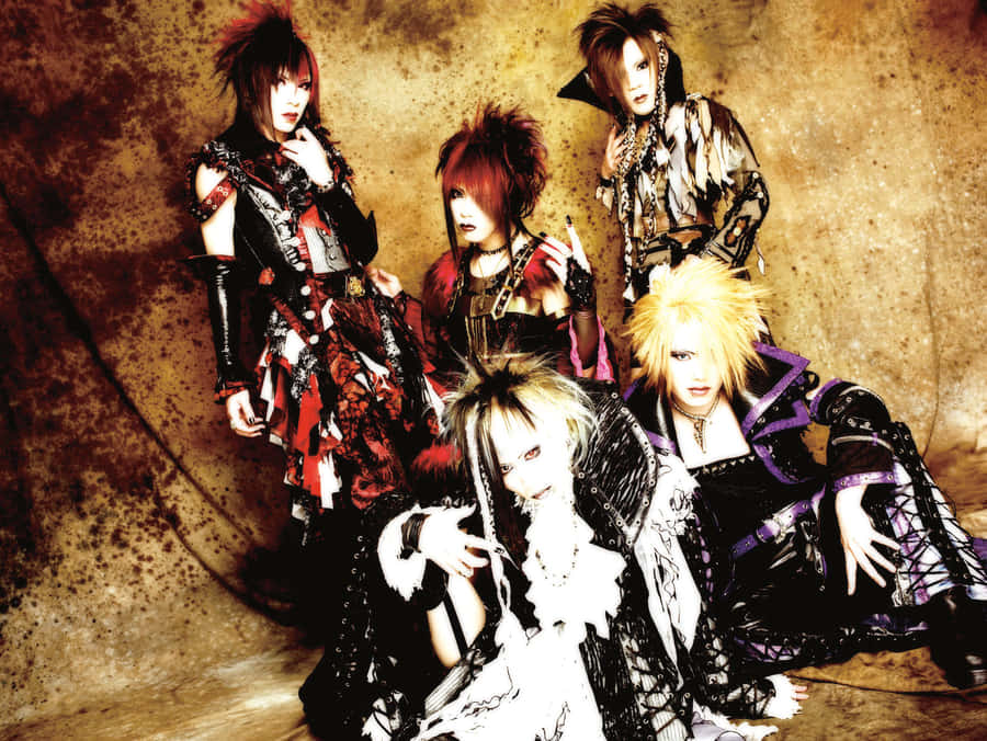 J-rock Band Performing On Stage Wallpaper