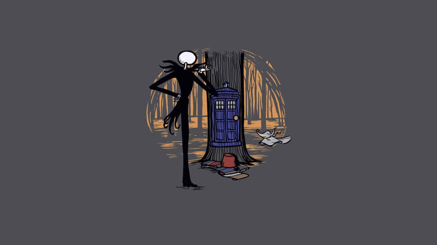 Jack Skellington Doctor Who Crossover Art Wallpaper