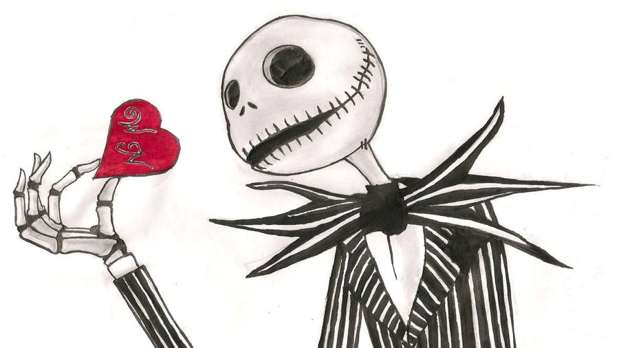 Jack Skellington Sketch Art Wallpaper