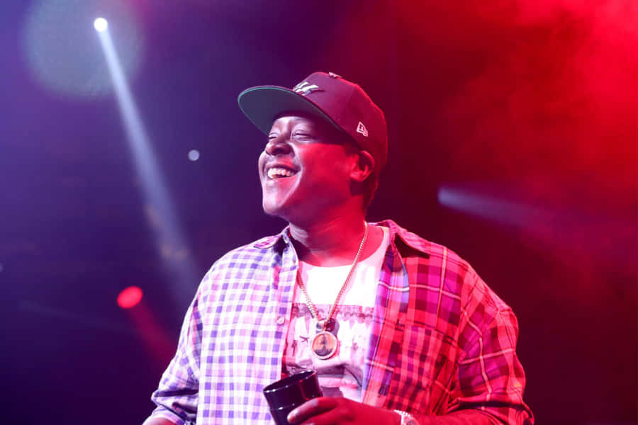 Jadakiss Performing Liveon Stage Wallpaper