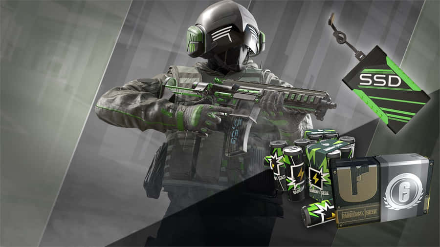 Jager From Rainbow Six Siege In Action Wallpaper