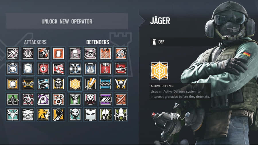 Jager, The Skilled Defender From Rainbow Six Siege, In Action Wallpaper