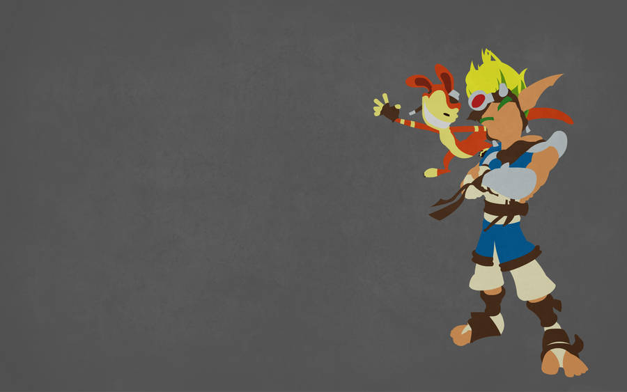 Jak 3 Gray Minimalist Art Wallpaper