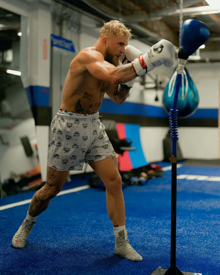 Jake Paul Boxing Training Wallpaper