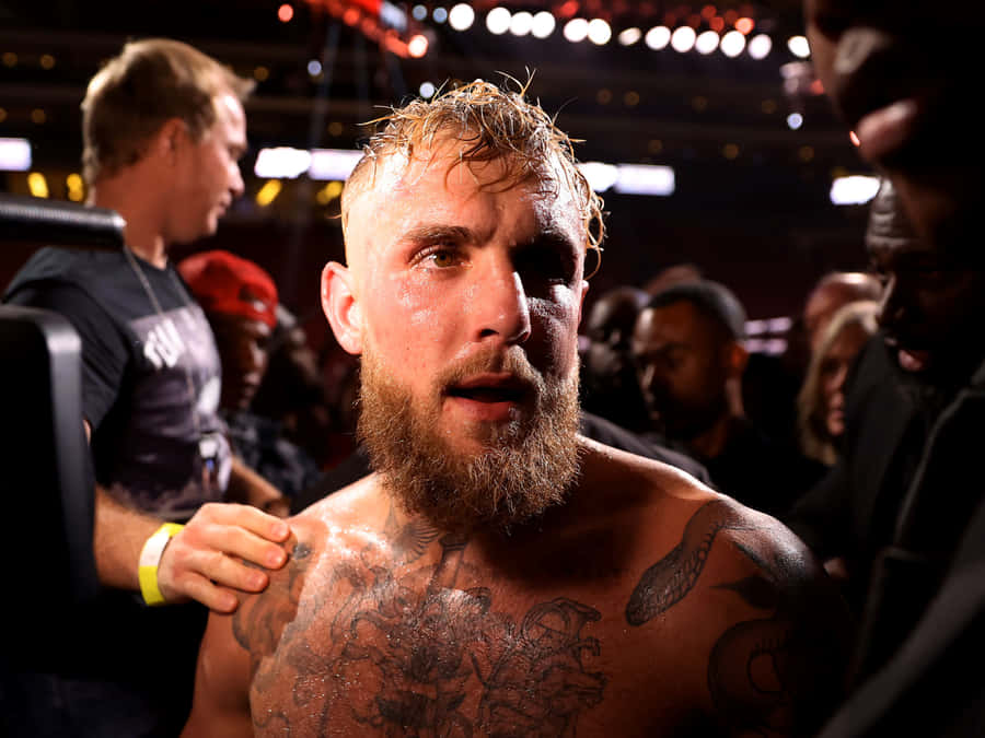 Jake Paul Post Fight Moment Wallpaper