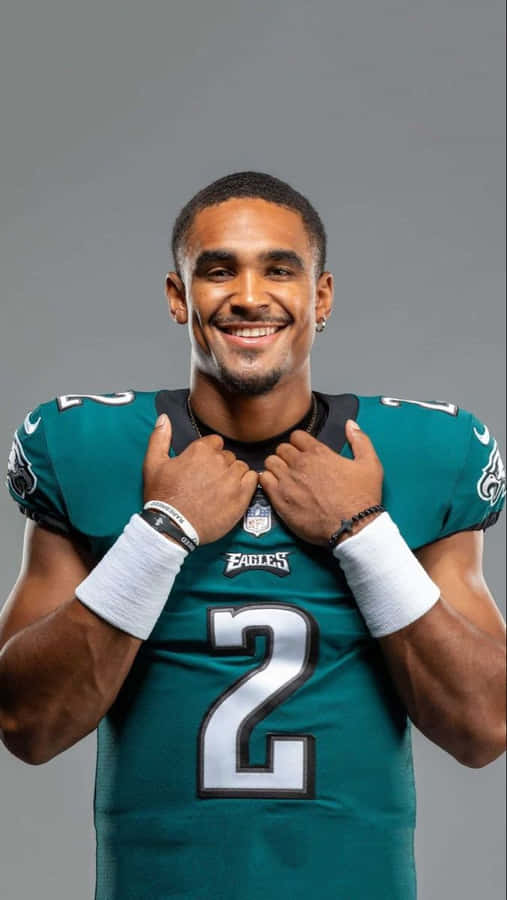 Jalen Hurts Eagles Portrait Wallpaper