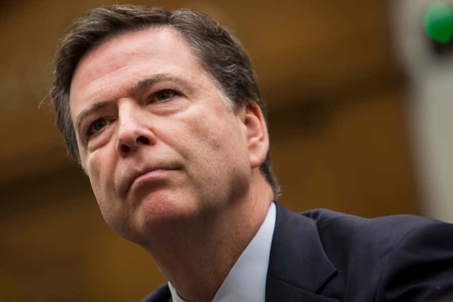James Comey Intense Look Wallpaper