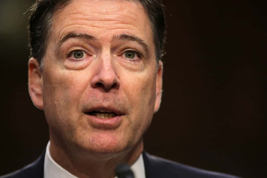 James Comey Speaking Close Up Wallpaper