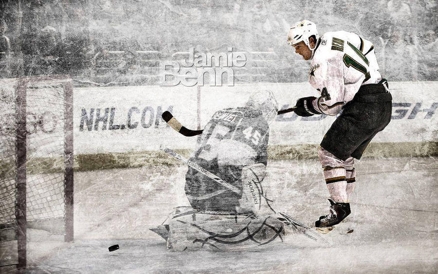 Jamie Benn Fan Edited Poster Wallpaper