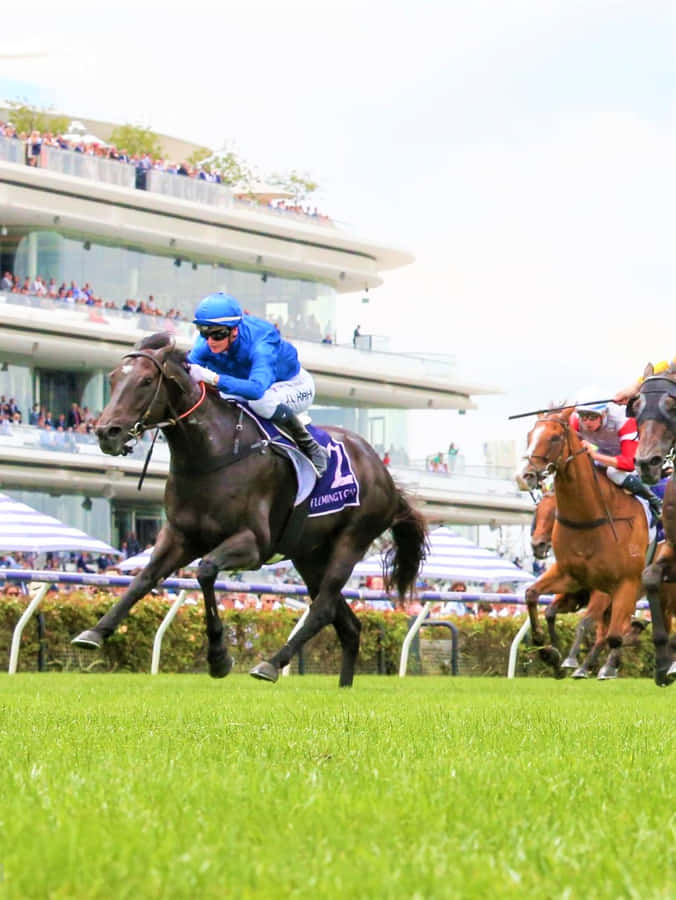 Jamie Kah - Professional Jockey In Action Wallpaper