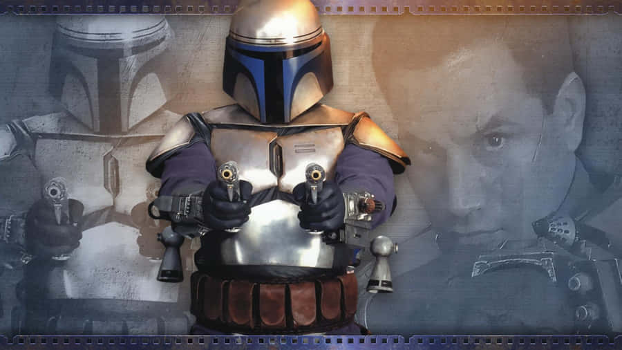 Jango Fett In Action Wallpaper