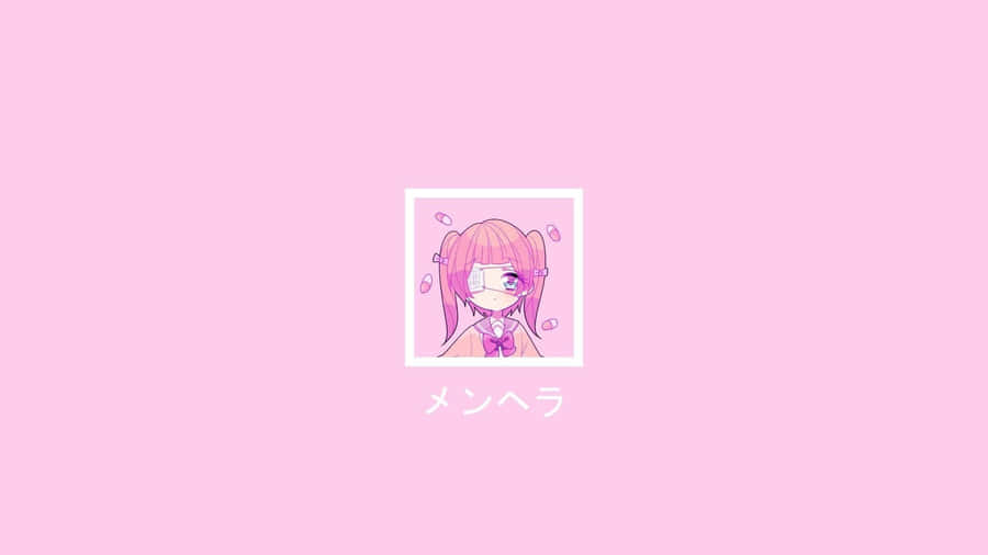 Japanese Anime Girl Desktop Pink Aesthetic Wallpaper