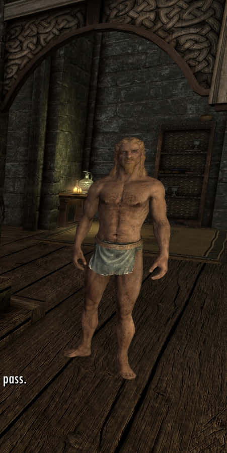 Jarl Balgruuf The Greater In His Throne Room Wallpaper