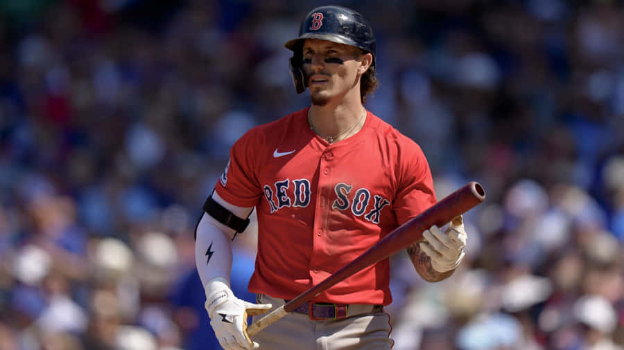 Jarren Duran At Bat Wallpaper