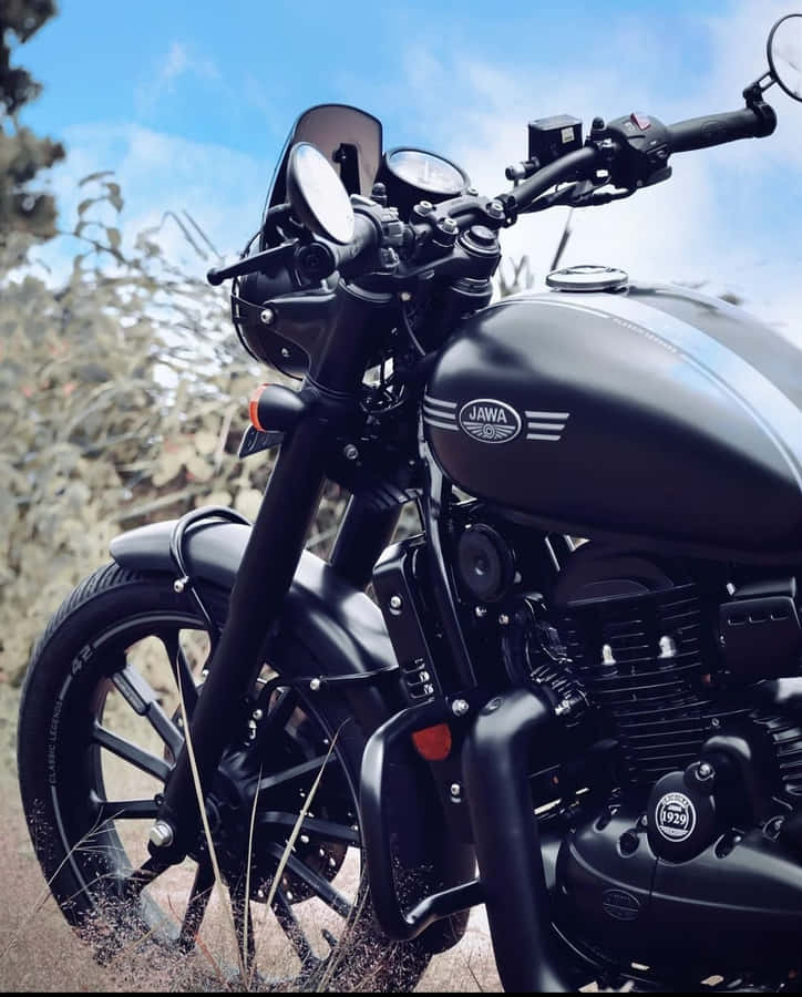 Jawa Motorcycle Profile View Wallpaper