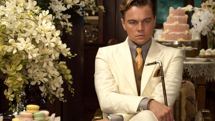 Jay Gatsby Contemplating Wealth Wallpaper