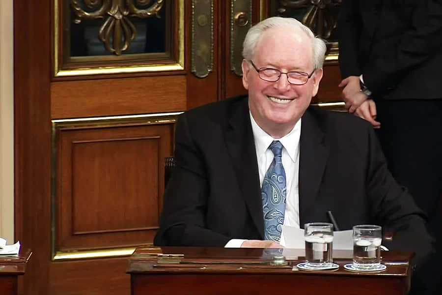 Jay Rockefeller Smiling Wallpaper