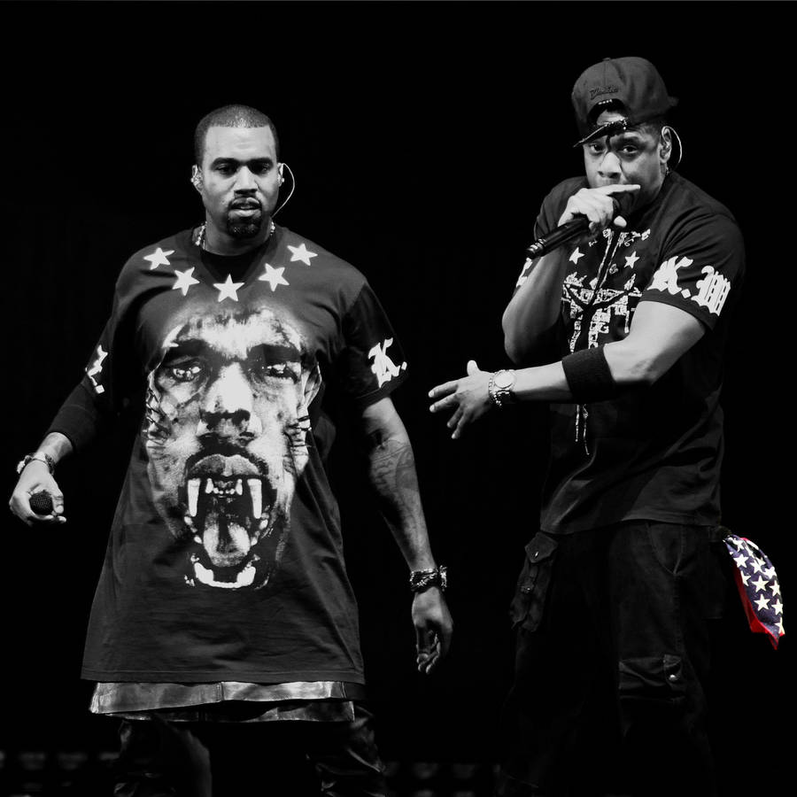 Jay-z And Kanye West Concert Wallpaper