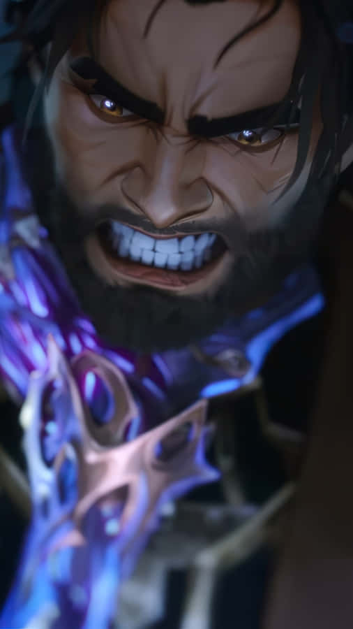 Jayce Arcane Intense Closeup Wallpaper