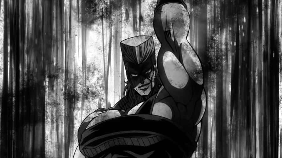 Jean Pierre Polnareff In Action Pose Wallpaper