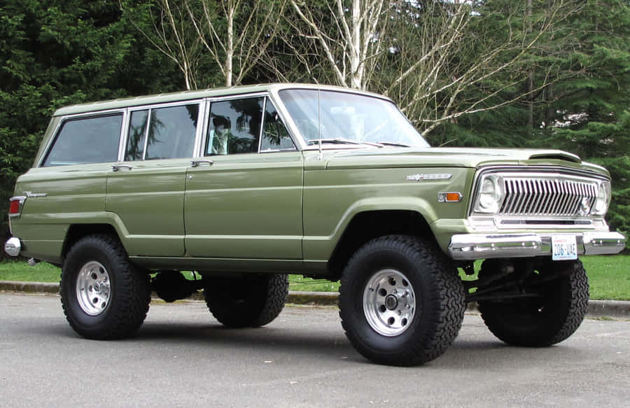 Jeep Wagoneer - The Ultimate Blend Of Classic Style And Modern Adventure Wallpaper