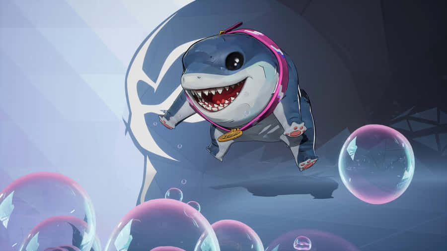 Jeff The Land Shark Bubbles Wallpaper