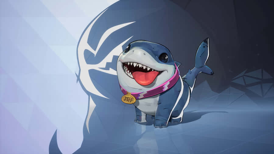 Jeff The Land Shark Cute Character Wallpaper