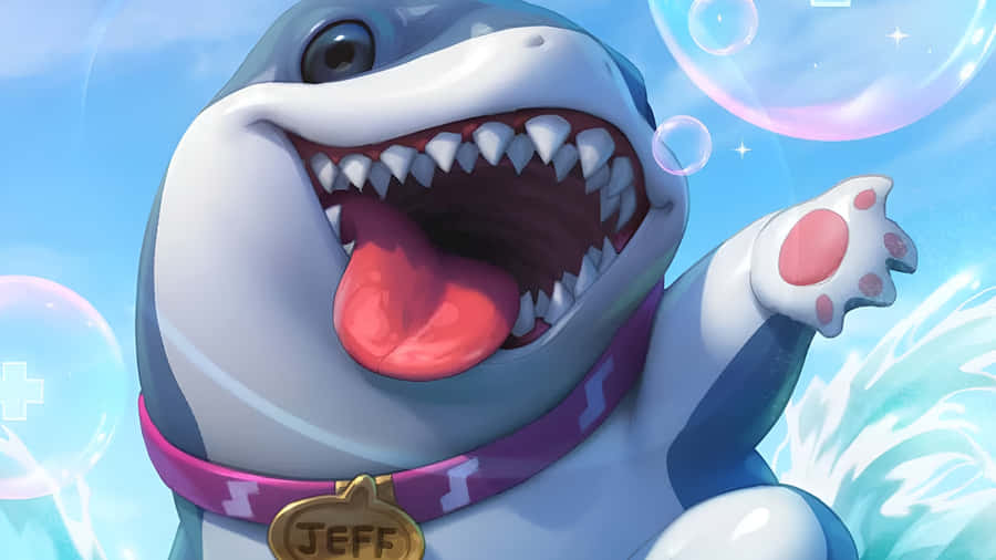 Jeff The Land Shark Cute Playful Pose Wallpaper