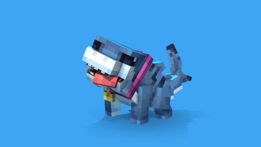 Jeff The Land Shark Minecraft Model Wallpaper