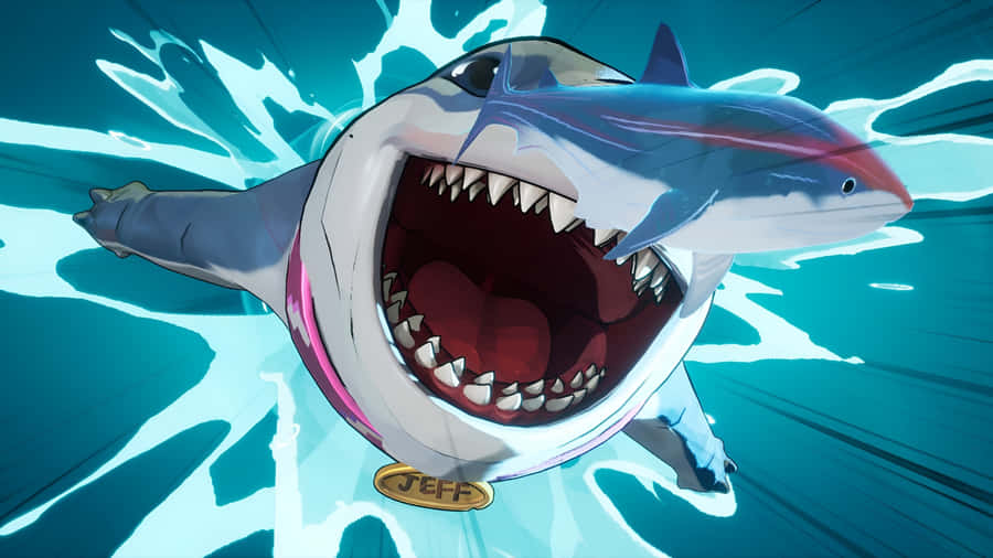 Jeff The Land Shark Power Burst Wallpaper