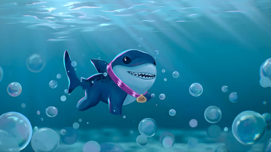 Jeff The Land Shark Underwater Adventure Wallpaper