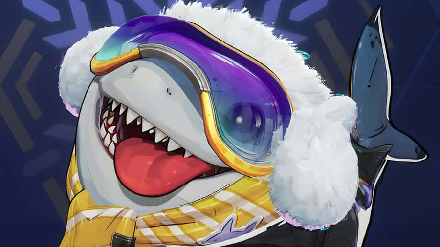 Jeff The Land Shark Winter Gear Wallpaper
