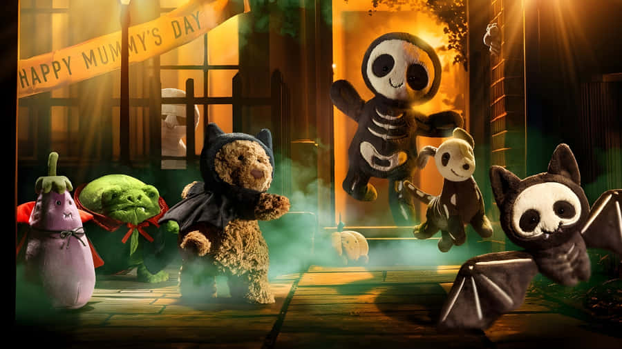 Jellycat Halloween Plush Toys Wallpaper