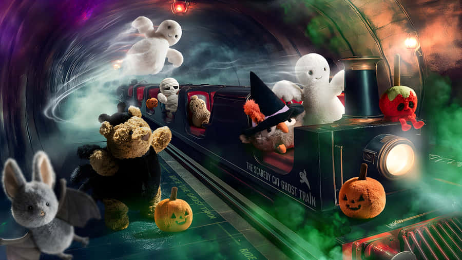 Jellycat Halloween Plush Train Wallpaper