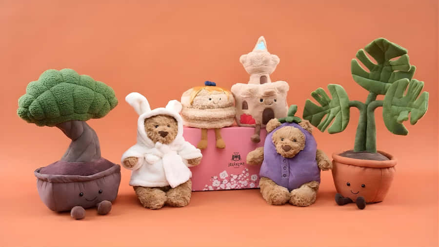 Jellycat Plush Toy Collection Wallpaper