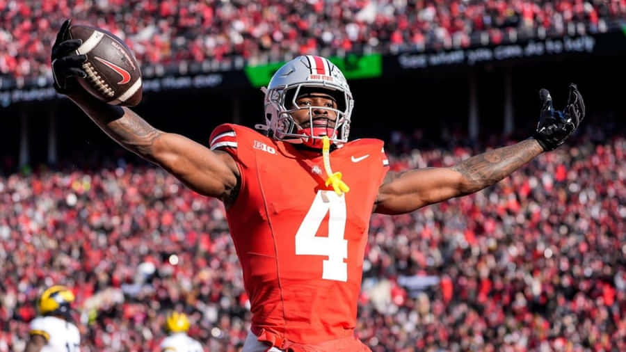 Jeremiah Smith Football Celebration Wallpaper