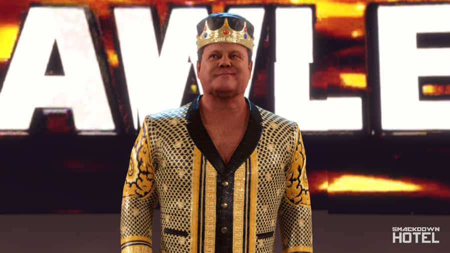 Jerry Lawler Digitally Rendered Game Character Wallpaper